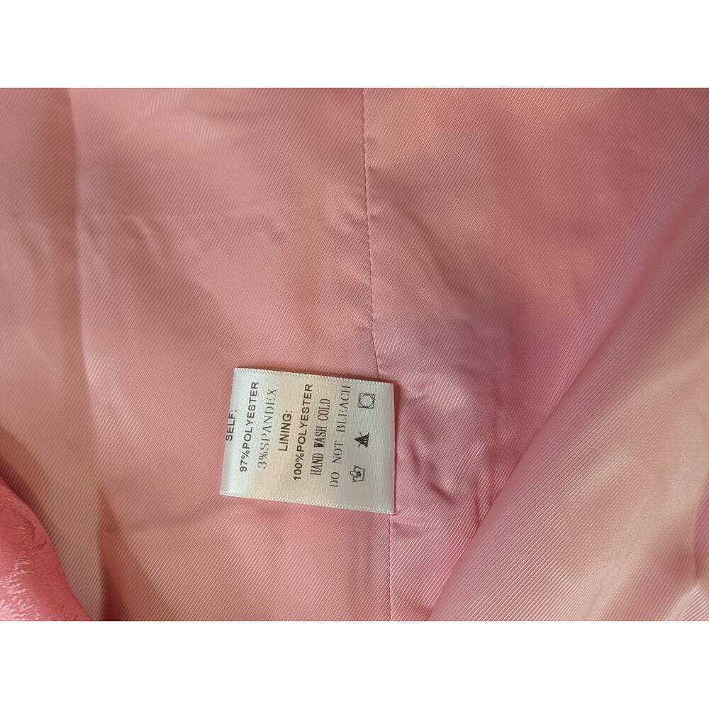 NWT Dressed in Lala Blazer Pink Jacquard Floral Lucky Girl Blazer Jacket Size L - Picture 7 of 9